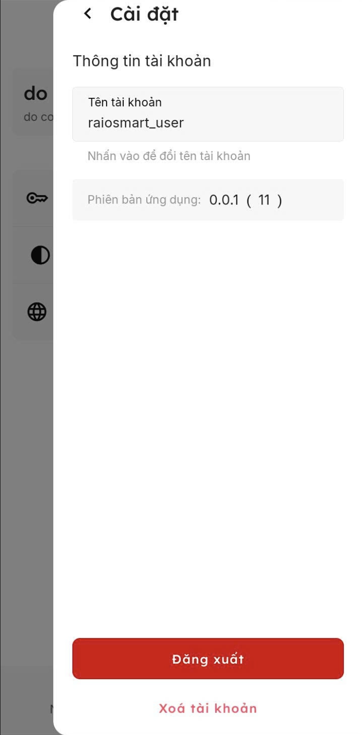 Hướng dẫn xóa tài khoản
