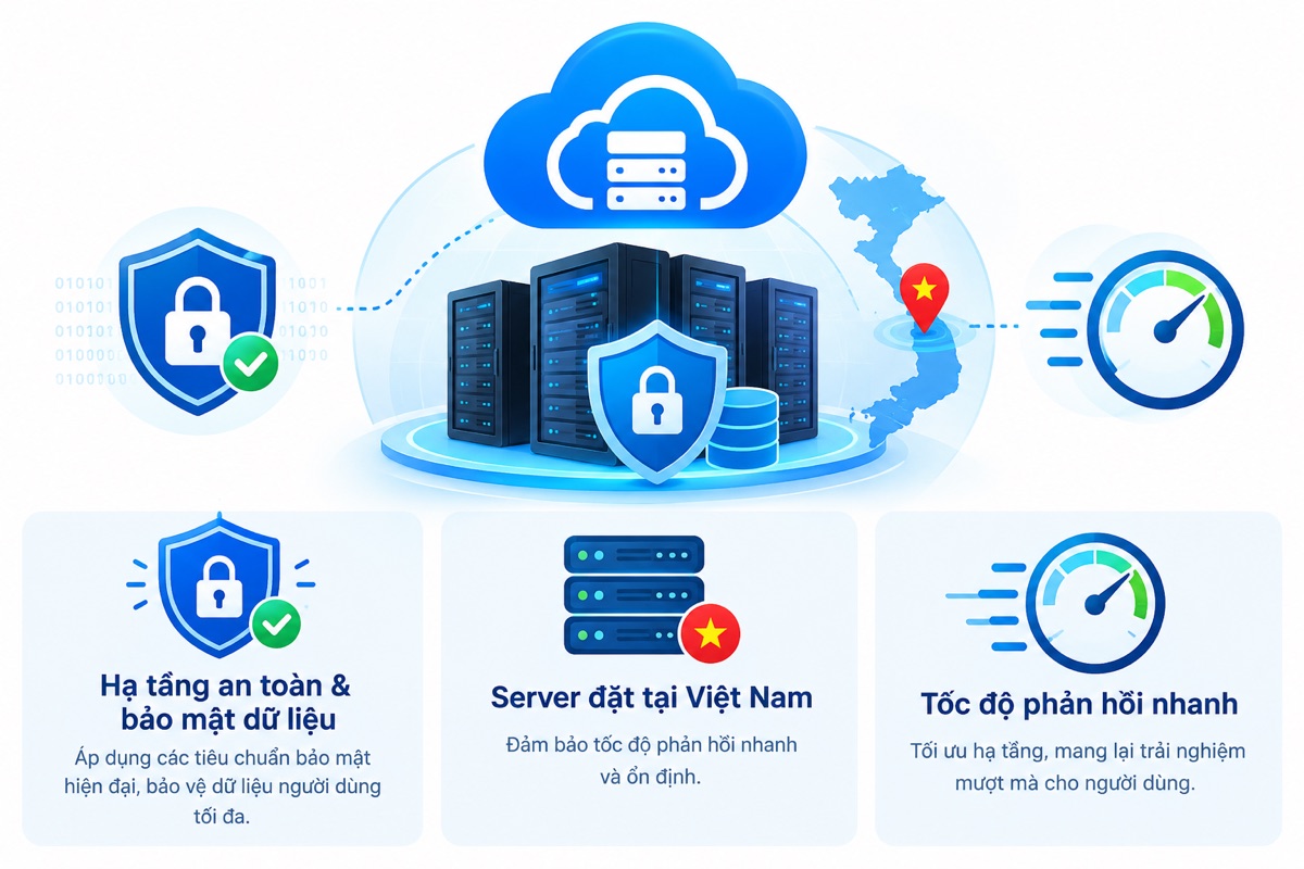 Hạ tầng an toàn và bảo mật dữ liệu